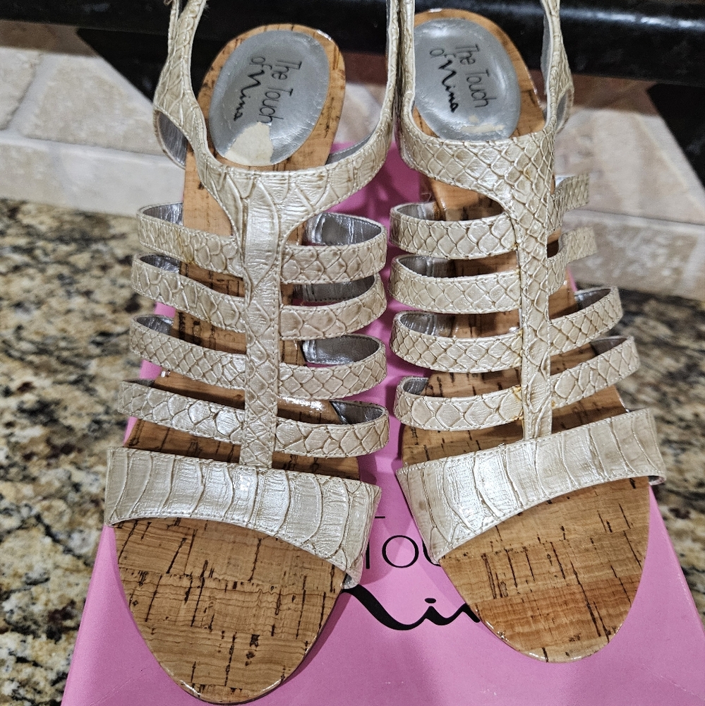 Touch of Nina Champagne Sandals